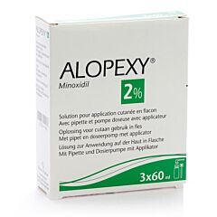 Alopexy | Minoxidil 2% tegen Haaruitval 3x 60ml