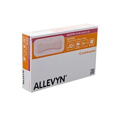 Allevyn Gentle Border Lite 5,5x12cm 10 Stuks