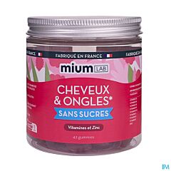 Miumlab Haar & Nagels Gummies Zonder Suiker – 42 stuks