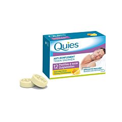 Quies Anti-Ronflement Goût Miel-Citron 12 Pastilles à Sucer