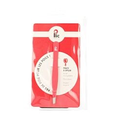 Plic pinces epiler mors biais rose