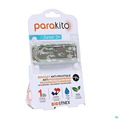 PARAKITO Anti-muggenarmband oplaadbaar junior CAMOUFLAGE
