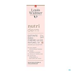 Louis Widmer Nutriderm Crème De Jour Teintée Uv 20 Naturel 01 Sans Parfum - 30ml