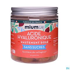Miumlab Gummies Acide Hyaluronique Sans Sucre – 42 pièces