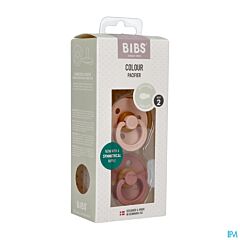 Bibs 2 Fopspeen Symmetric Duo Blush/Woodchuck 2