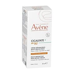 Avène Cicalfate+ SPF50+ crème réparatrice multi-protectrice, Peau irritée 30ml