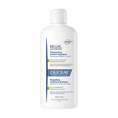 Ducray Kelual Squanorm Shampooing Traitant Régulateur anti-pelliculaire, Pellicules Grasses 400ml