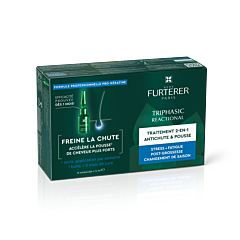 René Furterer Triphasic Reactional, Traitement antichute, Chute de cheveux occasionelle 12x5ml