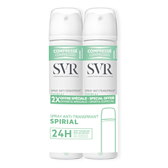 SVR Spirial Anti-Transpirant Spray - 2x75ML