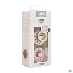 Bibs 2 Sucette Boheme Duo Ivory & Blossom