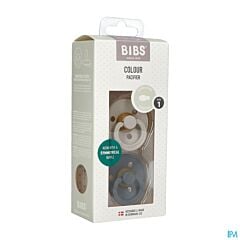 Bibs 1 Sucettes Symétriques Duo Sand/Iron 2