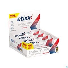 Etixx Energy Bar Fruit Chew Red Fruits 12x38g