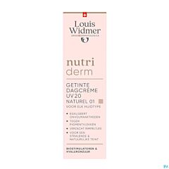 Louis Widmer Nutriderm Crème De Jour Teintée Uv 20 Naturel 01 Parfum - 30ml