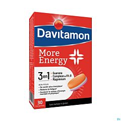 Davitamon More Energy 3-en-1 Energie Mentale & Physique 30 Comprimés
