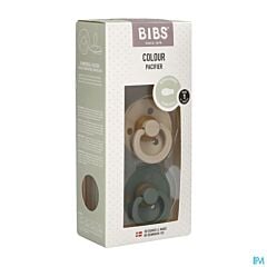 Bibs 1 Sucette Symmetric Duo Vanilla/Pine 2