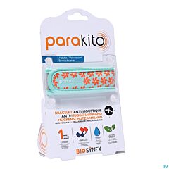 PARAKITO Bracelet anti-moustique rechargeable adulte FUN ETOILES