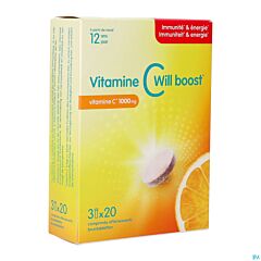 Vitamine C Will Boost - 60 Comprimés Effervescents