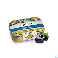 Grether's Pastilles Blackcurrant Cassis Sans Sucre Boîte 110g