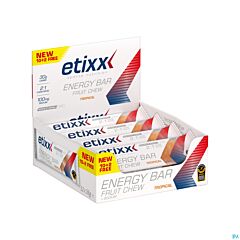 Etixx Energy Bar Fruit Chew Tropical 12x38g