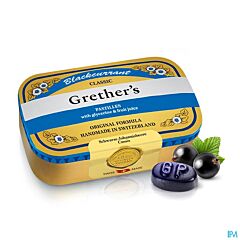 Grether's Pastilles Blackcurrant Cassis Boîte 110g