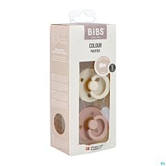 Bibs 2 Sucette Duo Ivory&blush