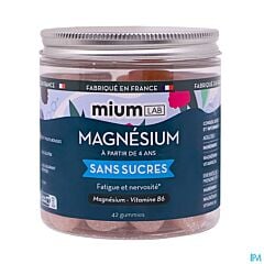 Miumlab Magnesium Gummies Zonder Suiker – 42 stuks