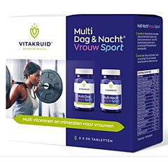Vitakruid Multi Jour & Nuit Femme Sport - 2x30 comprimés