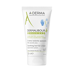 A-Derma Dermalibour+ Barrier Crème Isolante Apaisante, Peau irritée, agressée 50ml