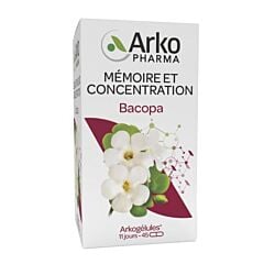 Arkogélules Bacopa Mémoire & Concentration - 45 Gélules