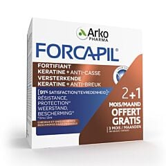 Arkopharma Forcapil Kératine+ 2+1 Mois Gratuits - 180 Gélules