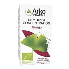 Arkogélules Ginkgo Mémoire & Concentration - 150 Gélules