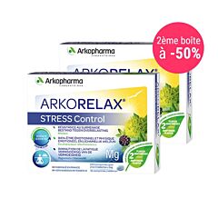 Arkorelax Stress Control Duopack - 2x30 Comprimés - 2ème Boîte à -50%