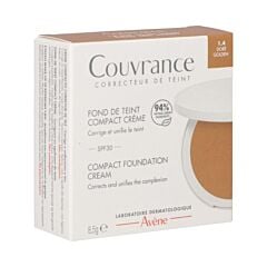 Avène Couvrance Fond de teint compact crème doré 1.4, Hoge dekking, Gevoelige huid 8.5g