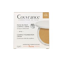 Avène Couvrance Fond de teint compact crème naturel 1.1, Hoge dekking, Gevoelige huid 8.5g