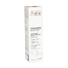Avène Hyaluron Activ B3 Soin regard triple correction anti-âge, Acide hyaluronique & Niacinamide 15ml 