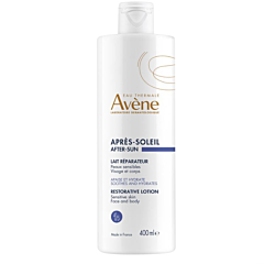 Avène Solaire Lait Réparateur Après-soleil, Apaisant Hydratant, Visage & corps 400ml