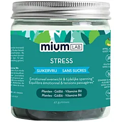 MiumLab Gummies Stress Sans Sucre – 42 pièces
