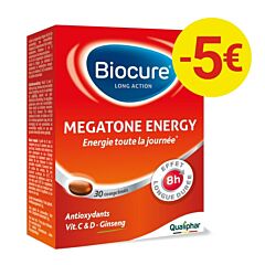 Biocure Megatone Energy LA - 30 Comprimés Promo -€5