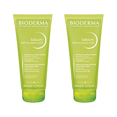 Bioderma Sébium Gel Moussant Actif Duopack 2x200ml
