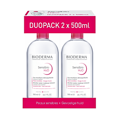 Bioderma Sensibio H2O Solution Micellaire Peaux Sensibles Flacon PROMO 2x500ml