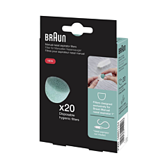 Braun Vervangende Filters Manuele Neusreiniger - 20 Stuks