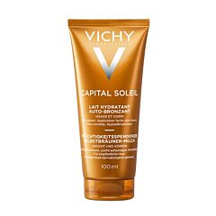 Vichy Capital Soleil Lait Hydratant Autobronzant Visage & Corps Tube 100ml