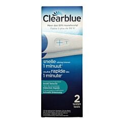Clearblue Test de Grossesse Détection Rapide 2 Pièces