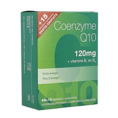 Coenzyme Q10 120mg 45 Comprimés + 15 Comprimés GRATUIT