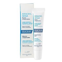 Ducray Keracnyl Repair Baume Lèvres, Lèvres abimées sous traitement desséchant 15ml