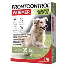 Frontcontrol Wormer Xl Honden - 2 Tabletten