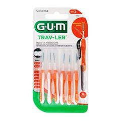 Gum Trav-ler Interdent.borsteltje 0,9mm 6 1412m - 6 Stuks
