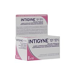 Intigyne 1 10*8 CFU - 1 10*8 CFU gél. vagin. récip. multidos - 10 Capsules