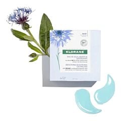 Klorane Bleuet BIO Patchs yeux lissants Hydro-gel, Peau déshydratée, Acide hyaluronique 1x2U