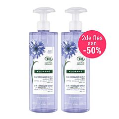 Klorane 3-in-1 Micellair Water Organische Korenbloem - Duopack 2x400ml PROMO 2de aan -50%